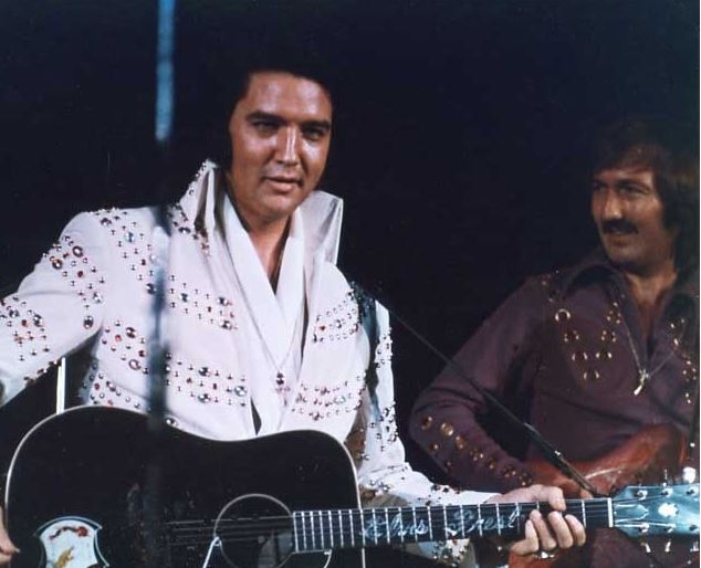 James Burton guitar legend with Elvis Presley